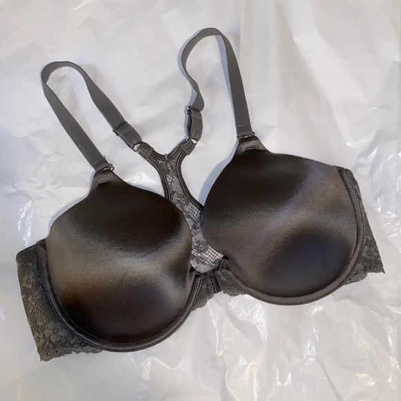 White Maidenform 38C lace racerback front closure - Picture 6 of 13